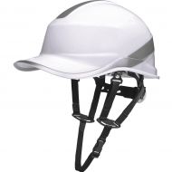 Hełm ochronny z abs o kształcie czapeczki baseball z paskiem podbródkowym - system regulacji rotor DELTAPLUS [DIAMOND V UP] - diamond_v_up_bc.jpg