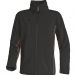 Bluza softshell z poliestru I elastanu, 3 warstwy laminowane DELTAPLUS [HORTEN], Kolor: Czarno-Pomarańczowy, Rozmiar: 3XL